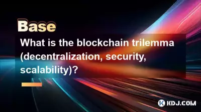 Quel est le trilemme de la blockchain (décentralisation, sécurité, scalabilité) ?