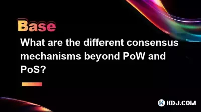 Quels sont les différents mécanismes de consensus au-delà du PoW et du PoS ?