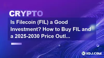 Is Filecoin (FIL) a Good Investment? How to Buy FIL and a 2025-2030 Price Outlook.