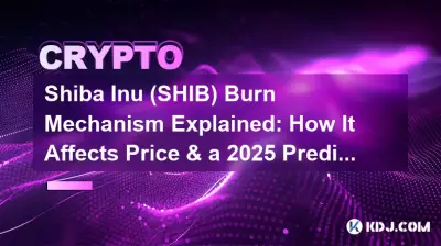Shiba Inu (SHIB) Burn-Mechanismus erklärt: Wie er sich auf den Preis auswirkt und eine Prognose für 2025.