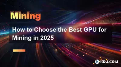So wählen Sie die beste GPU für das Mining im Jahr 2025 aus