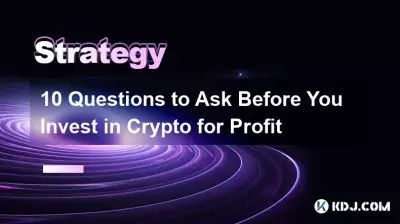 10 questions à poser avant d'investir dans la cryptographie à des fins lucratives