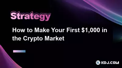 Comment gagner vos premiers 1 000 $ sur le marché de la cryptographie