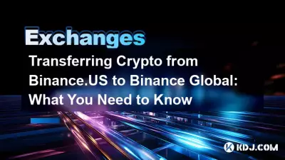Transférer des cryptos de Binance.US vers Binance Global : ce que vous devez savoir