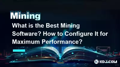 Was ist die beste Mining-Software? Wie konfiguriere ich es für maximale Leistung?