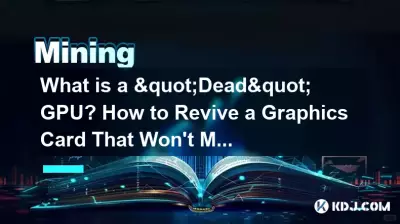 Qu'est-ce qu'un GPU « mort » ? Comment redonner vie à une carte graphique qui ne m'appartient pas ? Qu'est-ce qu'un GPU « mort » ? Comment redonner vie à une carte graphique qui ne m'appartient pas ?