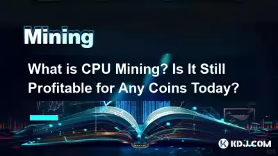 Was ist CPU-Mining? Ist es heute noch für irgendwelche Münzen profitabel? Was ist CPU-Mining? Ist es heute noch für irgendwelche Münzen profitabel?