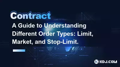 다양한 주문 유형 이해를 위한 가이드: 지정가, 시장가, 손절가.