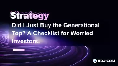 Did I Just Buy the Generational Top? A Checklist for Worried Investors. Did I Just Buy the Generational Top? A Checklist for Worried Investors.