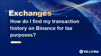 How do I find my transaction history on Binance for tax purposes?
