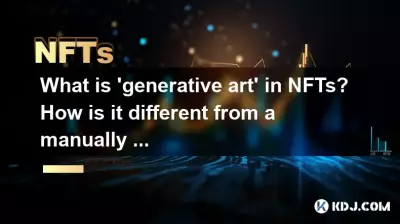 What is 'generative art' in NFTs? How is it different from a manually drawn piece?