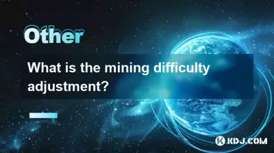 Was ist die Anpassung der Mining-Schwierigkeit?