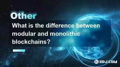 模塊化區塊鍊和單體區塊鏈有什麼區別？