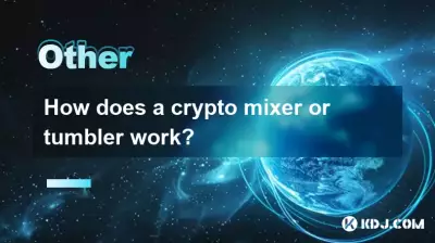 How does a crypto mixer or tumbler work?
