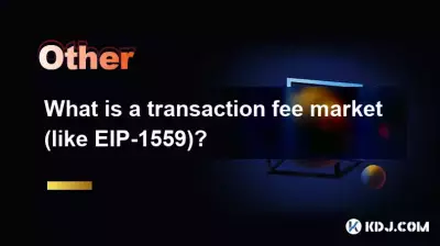 What is a transaction fee market (like EIP-1559)?