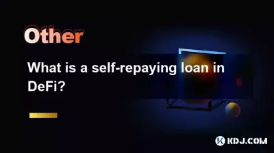 What is a self-repaying loan in DeFi?