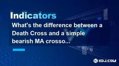 Was ist der Unterschied zwischen einem Death Cross und einem einfachen bärischen MA-Crossover?