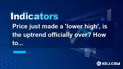 Der Preis hat gerade ein „niedrigeres Hoch“ erreicht. Ist der Aufwärtstrend offiziell vorbei? So bestätigen Sie mit MACD.