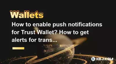 Comment activer les notifications push pour Trust Wallet ? Comment recevoir des alertes de transactions ?