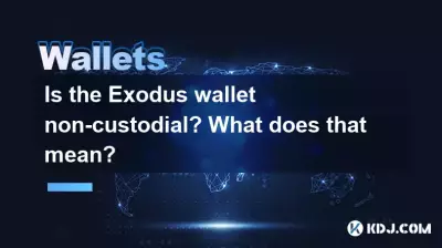 Ist die Exodus-Wallet nicht verwahrungspflichtig? Was bedeutet das? Ist die Exodus-Wallet nicht verwahrungspflichtig? Was bedeutet das?