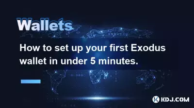Comment configurer votre premier portefeuille Exodus en moins de 5 minutes.