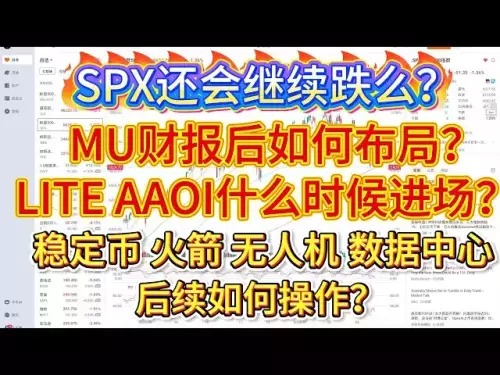Le SPX va-t-il continuer à chuter ? Comment MU planifiera-t-elle après son rapport financier ? Quand LITE et AAOI peuvent-ils entrer sur le marché ? Comment faire fonctionner les stablecoins, les fusées, les drones et les centres de données à l’avenir ?