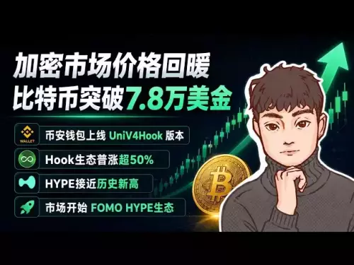 仮想通貨市場の価格は回復しており、ビットコインは 78,000 米ドルを超え、バイナンス ウォレットは univ4hook バージョンを開始し、フック エコシステムは全体的に 50% 以上増加し、誇大宣伝は過去最高に近く、市場はエコシステムを誇大宣伝し始めています [Vic TALK Issue 1676]