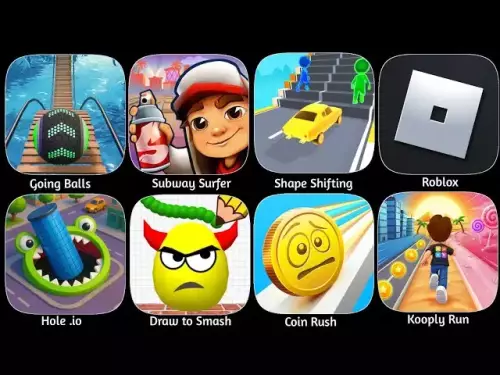 ドロー・トゥ・スマッシュ、サブウェイ・サーファー、シェイプ・シフティング、Roblox、Hole.io、コイン・ラッシュ、クープリ・ラン、ゴーイング・ボールズ
