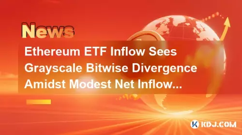 Ethereum ETF Inflow Sees Grayscale Bitwise Divergence Amidst Modest Net Inflow: A NYC Take
