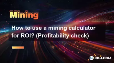 如何使用挖矿计算器计算投资回报率？ （盈利能力检查）