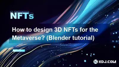 Comment concevoir des NFT 3D pour le Metaverse ? (Tutoriel Blender) Comment concevoir des NFT 3D pour le Metaverse ? (Tutoriel Blender)
