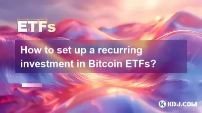 Comment mettre en place un investissement récurrent dans les Bitcoin ETF ?