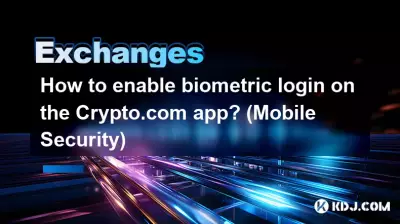 Wie aktiviere ich die biometrische Anmeldung in der Crypto.com-App? (Mobile Sicherheit)