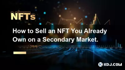 Comment vendre un NFT que vous possédez déjà sur un marché secondaire. Comment vendre un NFT que vous possédez déjà sur un marché secondaire.