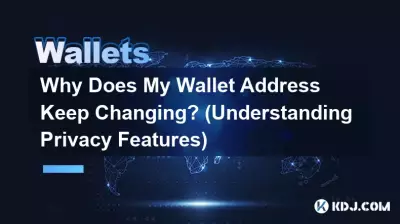 Pourquoi l'adresse de mon portefeuille continue-t-elle de changer ? (Comprendre les fonctionnalités de confidentialité)