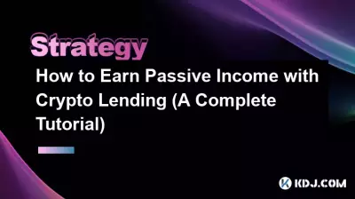 Comment gagner un revenu passif avec les prêts cryptographiques (un didacticiel complet)