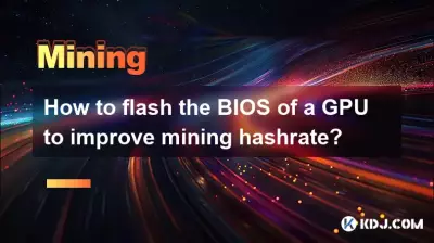 Wie kann ich das BIOS einer GPU flashen, um die Mining-Hashrate zu verbessern?