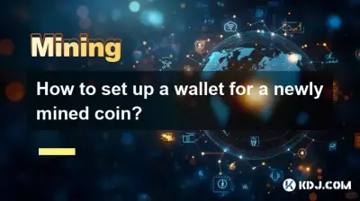 Wie richtet man eine Wallet für eine neu geschürfte Münze ein?