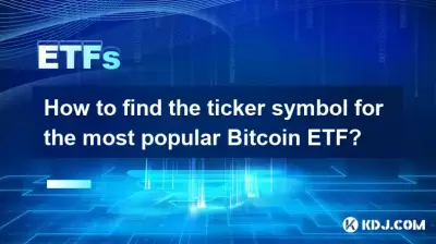 Comment trouver le symbole boursier de l’ETF Bitcoin le plus populaire ?