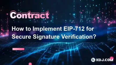 Wie implementiert man EIP-712 für die sichere Signaturüberprüfung?