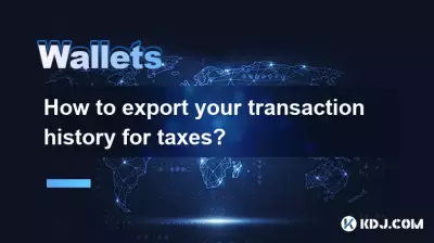 Comment exporter votre historique de transactions pour les taxes ?