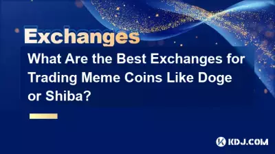 What Are the Best Exchanges for Trading Meme Coins Like Doge or Shiba?