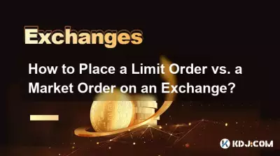 How to Place a Limit Order vs. a Market Order on an Exchange?