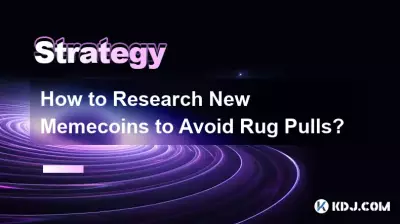 Comment rechercher de nouveaux Memecoins pour éviter les tirages de tapis ?