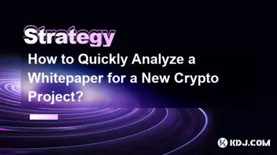 Comment analyser rapidement un livre blanc pour un nouveau projet de cryptographie ?