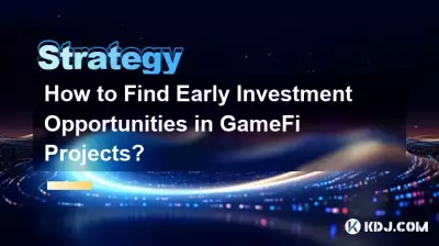 Comment trouver des opportunités d’investissement précoce dans les projets GameFi ?