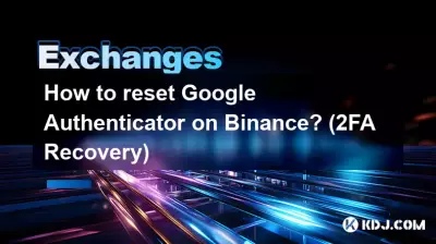 如何在幣安上重置谷歌身份驗證器？ （2FA 恢復）