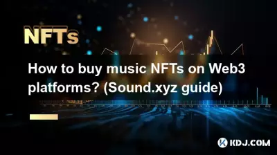Web3 플랫폼에서 음악 NFT를 구매하는 방법은 무엇입니까? (Sound.xyz 가이드)