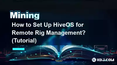 Comment configurer HiveOS pour la gestion des installations à distance ? (Tutoriel)