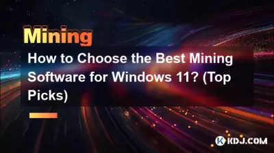 Wie wählt man die beste Mining-Software für Windows 11 aus? (Top-Picks)
